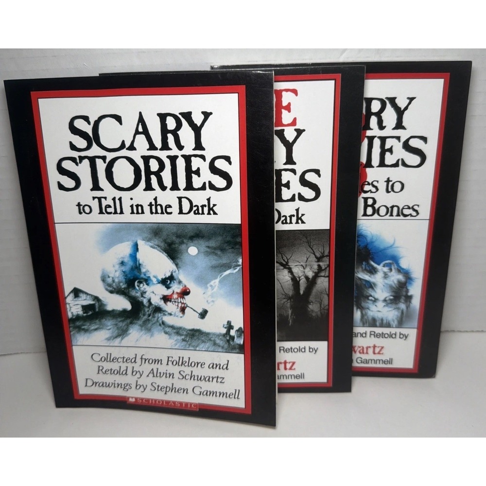 Scary Stories to Tell in the Dark  Book Set 1 2 3 By Alvin Schwartz